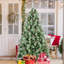 Arbre de Noël avec 92 pommes de pin - 1588 pointes, PVC mélangé et branches à aiguilles dures, structure à charnières pour une installation facile, support en métal robuste - arbre de Noël complet réaliste-138699201