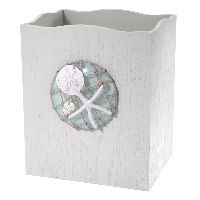 Seaglass Bath Resin Waste 2.5 Gallon Basket