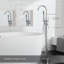 Single Handle Floor Mounted Tub Faucet-124758276