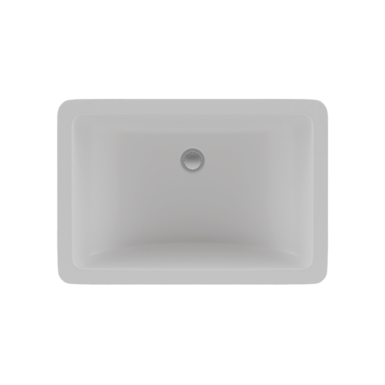 Lexicon Quartz Composite Rectangle Vanity Sink, White