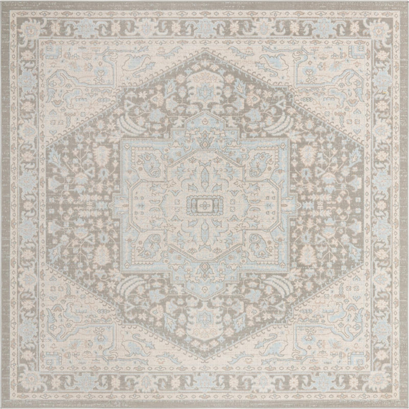 Shaundrelle Oriental Indoor Rug, Square 8'