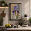Purple Iris Study Botanical - Wrapped Canvas-665214335-665214275