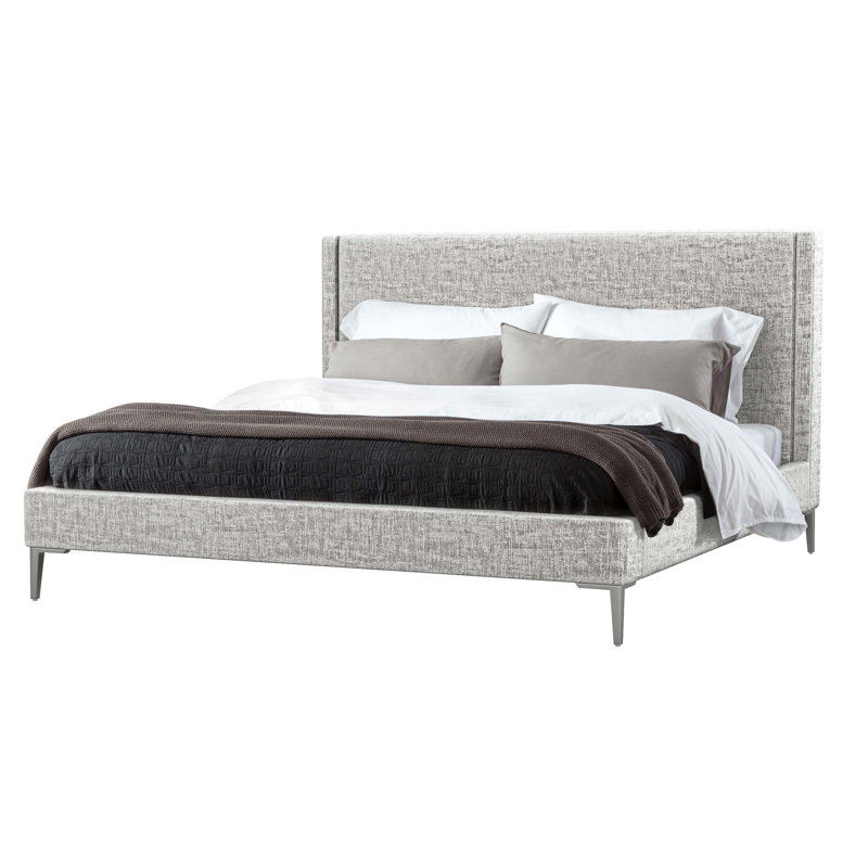 Izzy Upholstered Standard Bed, California King, Storm