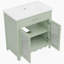 Meuble-lavabo 31 po avec verre trempé, vert-1925494145