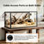 Tempered Glass Reptile Terrarium with Aluminium Frame-136926841