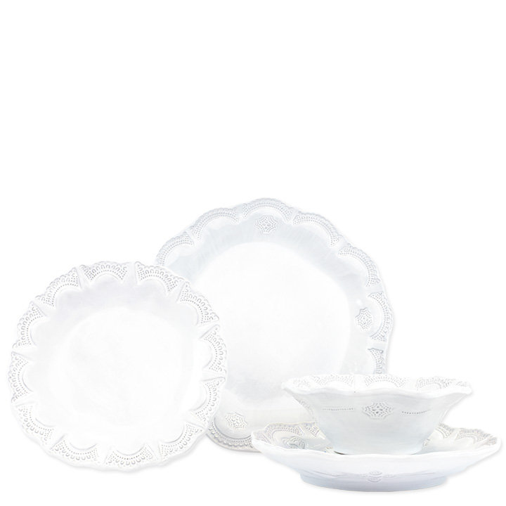 Incanto Handmade Stoneware Salad/Dessert Plate, White