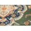 Tapis traditionnel rétro vert médaillon 5 x 6