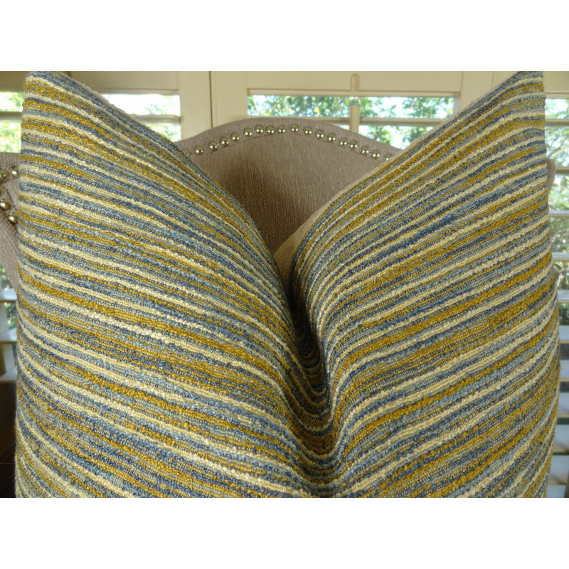 Elmridge Road Striped Reversible Throw Pillow, 24" H x 24" W