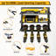 Support mural robuste en métal pour organisateur d'outils électriques, support de rangement de garage réglable à 3 niveaux, tablette d'atelier durable pour perceuses, tournevis, pinces