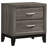Stephan Grey Oak 2-Drawer Nightstand (Only Nightstand)