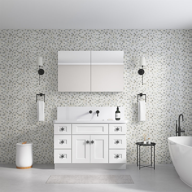 Armoire à pharmacie avec miroir de salle de bain l 48 po x H 30 po