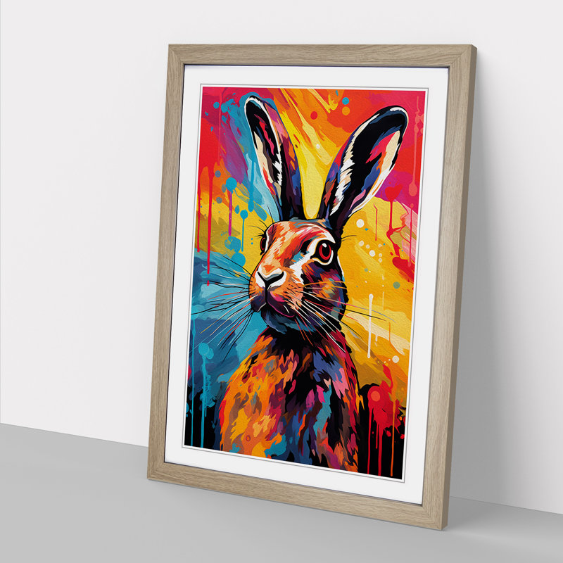 Hare Colour Field No.2 - Framed Print