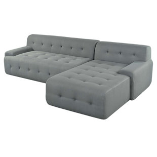 Minimalist L-Shaped Modular Sofa with Versatile Combos for Various Spaces