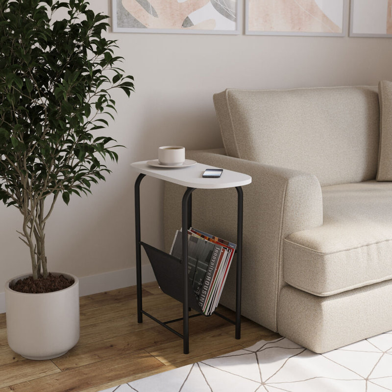 Saybree Nightstand, White/Black