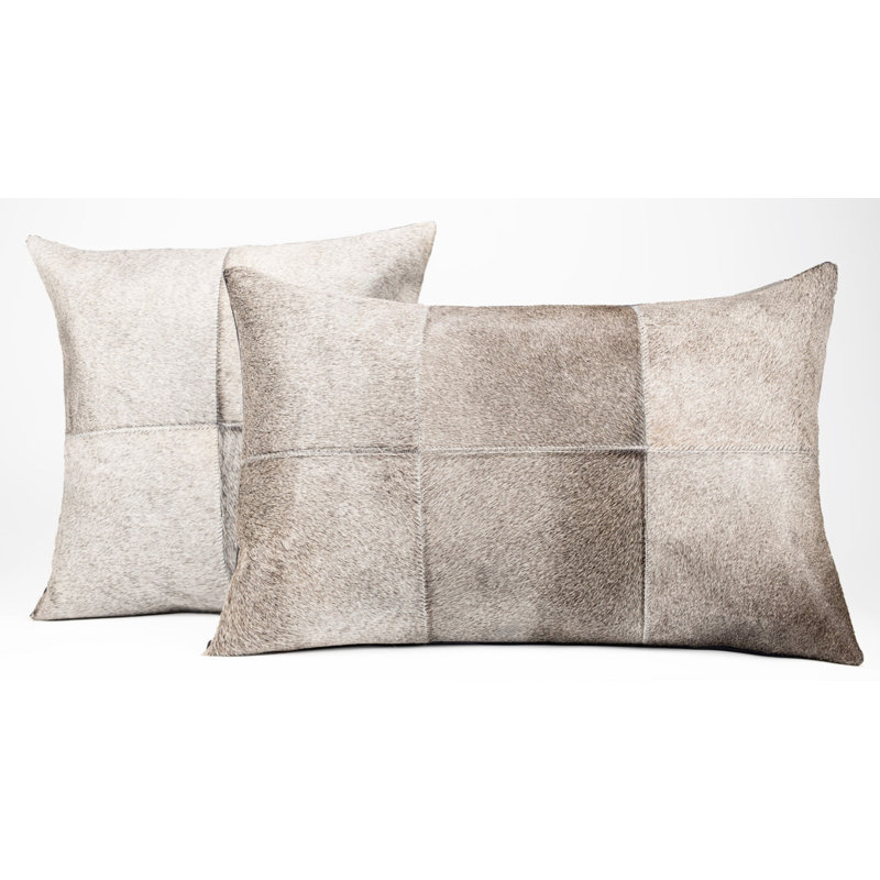 Coussins décoratifs en cuir de vache Canvello