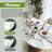  16-piece White Embossed Mesh Bone China Dinnerware With Lightweight Durable Chip Resistant Design Service For 4