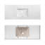 Comptoir de meuble-lavabo rectangulaire simple 48 po Quartz Stone