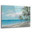 Art mural en verre épique «Tranquil Sea No.3» par Max Maxx, 36 po x 24 po-1468822191