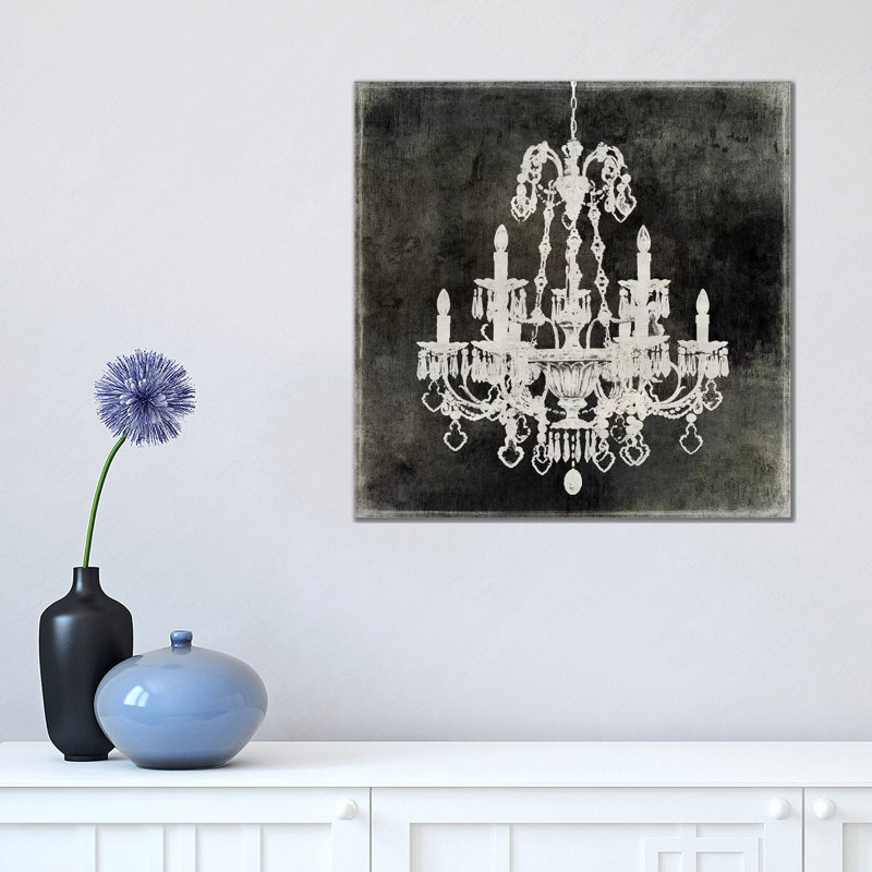 Chandelier II by Oliver Jeffries - Wrapped Canvas Painting, 66.04 cm H x 66.04 cm W x 3.175 cm D