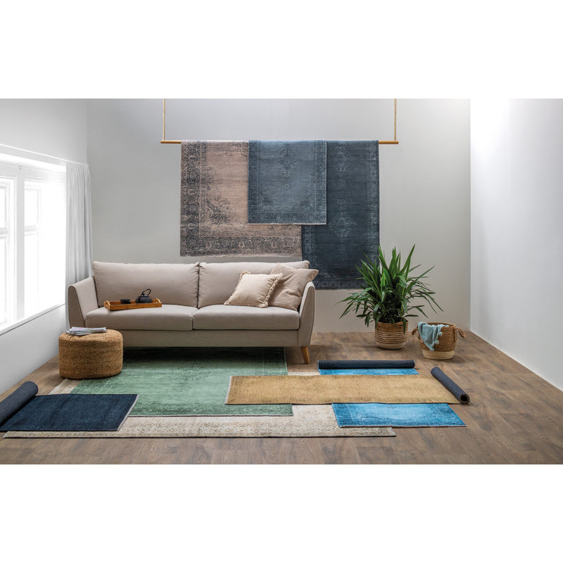 Brockett Vintage Look Machine Made Indoor / Outdoor Area Rug, Rectangle 2'7" x 4'9"