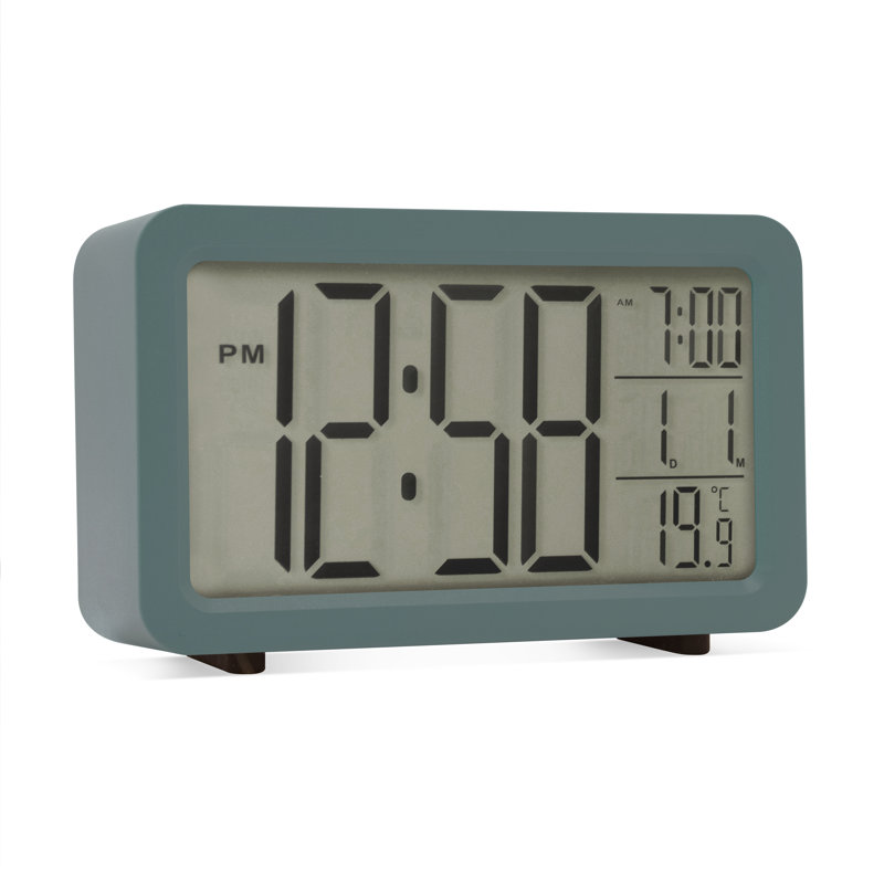 Acctim Harley Superbrite® Modern Digital Alarm Clock, Storm Blue