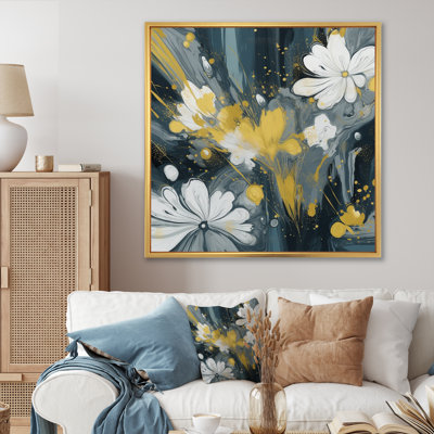 Jaune et blanc, jacinthe, paysage I - impression