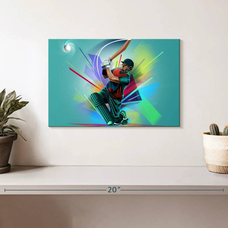 Sireci Cricket Player, 8" H x 12" W