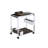 Myersville Rectangular Bar Cart in Chrome