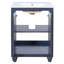 Meuble-lavabo moderne de 24 pouces avec un élégant motif ovale-132364279