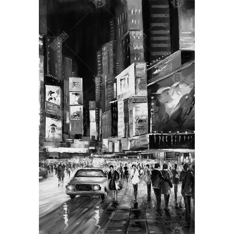 Art contemporain sur toile Times Square