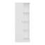 Garde-manger Ayora avec 4 tablettes de rangement ouvertes et une armoire à une porte pour le rangement caché, un garde-manger polyvalent pour la cuisine, le linge ou la lessive