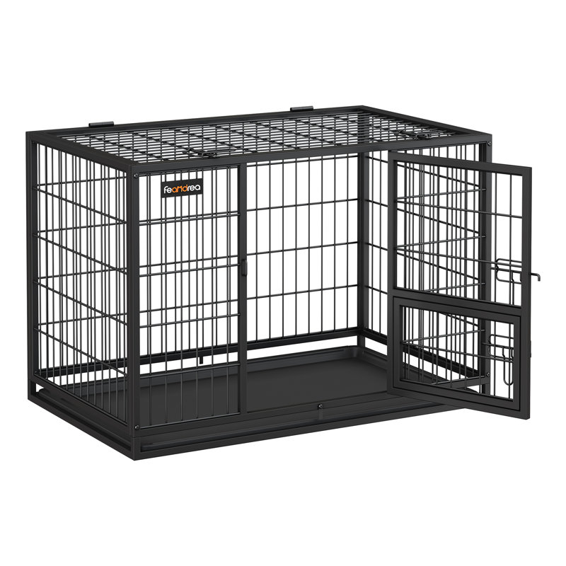 Metal Pet Crate with 1 Door, 64cm H x 57.5cm W x 92.5cm D