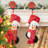 2pk 19.00"L Hooked Stocking, 3D Penguin