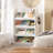 Arlease 4 Tier Kids Bookshelf and Book Storage, Organizer with Two Hooks
