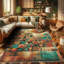 Machine Printed 177cm X 122cm Area Rug