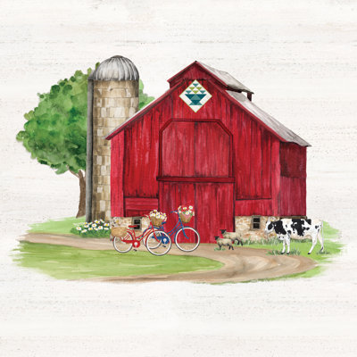«Jacque Spring On The Farm Barn VI» par Tara Reed, reproduction sur toile tendue