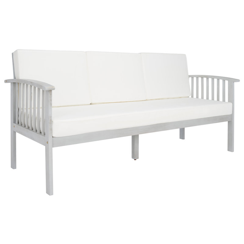 Banc de jardin extérieur Alderico Langell, Gris, Blanc