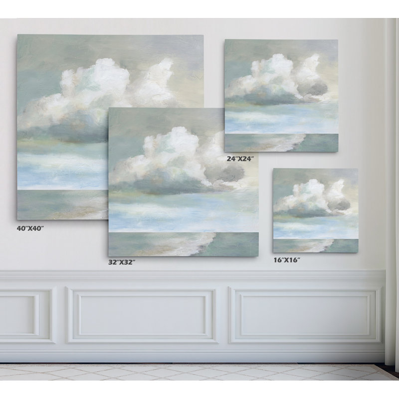 Cloudscape IX '- reproduction d'art sur papier, H 40 po x l 40 po x P 2 po, Toile tendue
