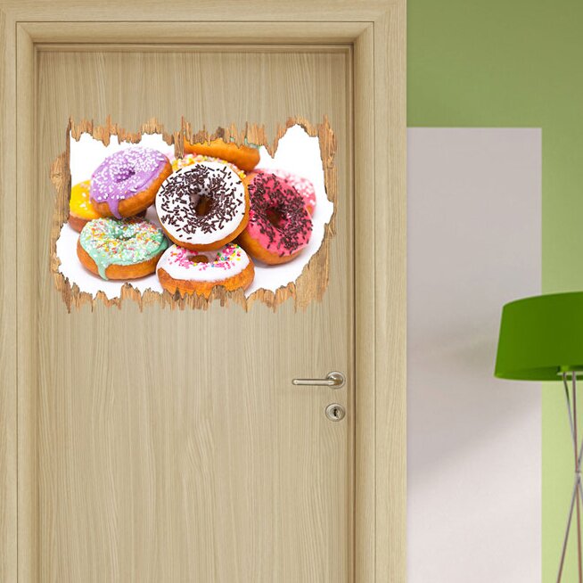 Leckere bunte Donuts Wandaufkleber