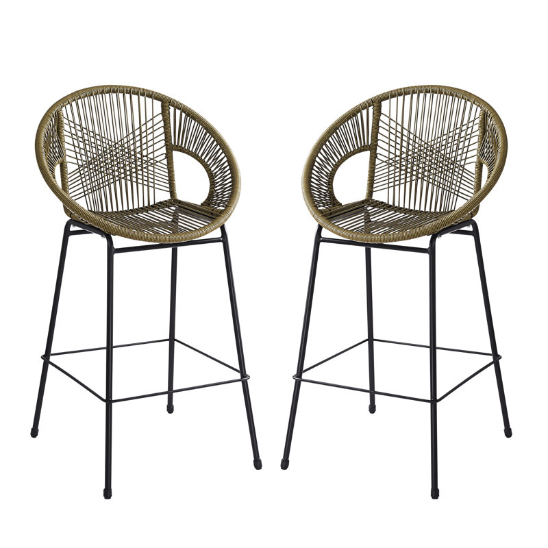 Faux pour patio extérieur, fabrication en PE, confort ergonomique, motif tissé complexe, cadre, caisses à usages multiples convenables pour le jardin et l'extérieur, fabriqué en PE, design, élégant