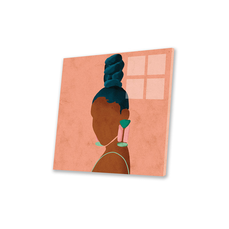 Impression, Pas de tapis, Verre acrylique enveloppé, H 24 po x l 24 po x P 0,25 po