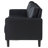 Farallone Black Track Arm Sofa
