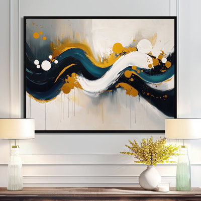 Racines et reflets de vagues abstraites I - Art abstrait spirales