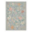 Tapis bleu / vert à motif floral Wild Bloom-128992499