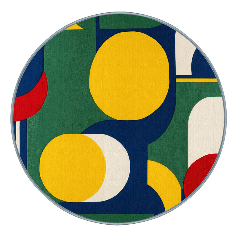 Quirky Zest Rug, Round 6'