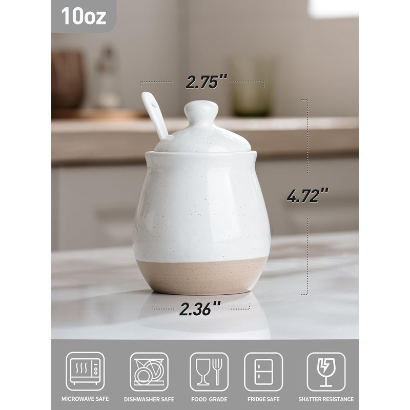 Sucrier 10 oz avec couvercle Ebern Designs