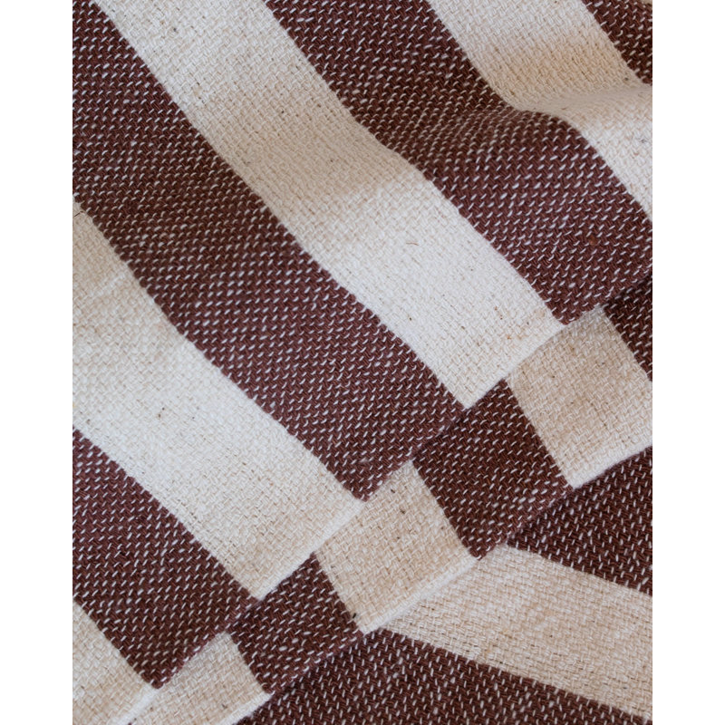 Chocolate Stripe Hand Towel