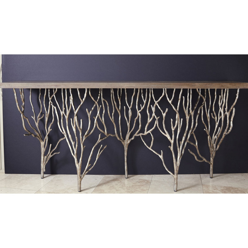 Forest Solid Wood Console Table, 36" H x 80" W x 17" D