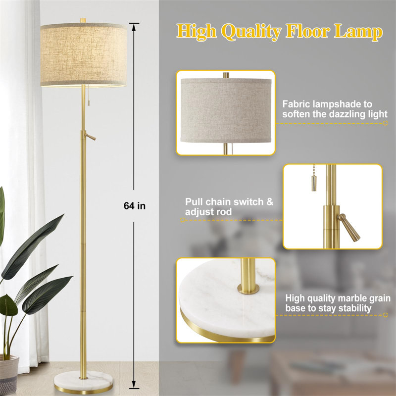 162.5cm Traditional Floor Lamp