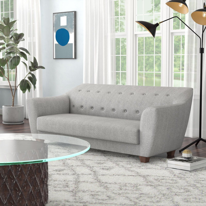Canapé Colten, Polyester gris moyen